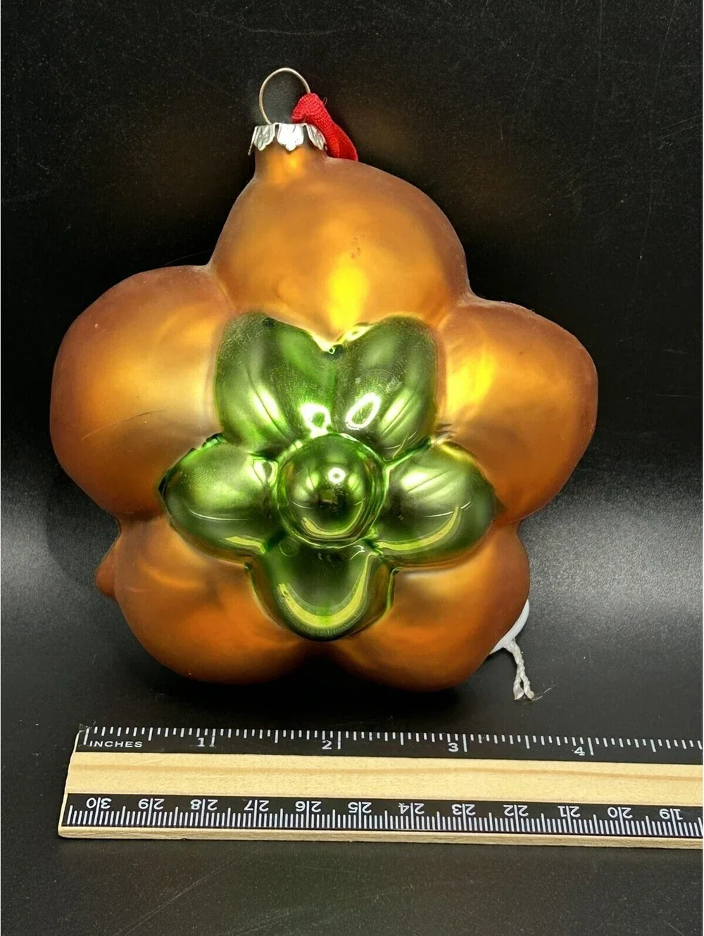 Vintage North Pole Trading Co. Flower w/ Hummingbird Ornament 1990’s